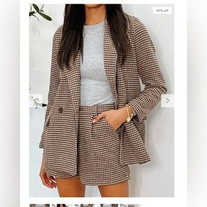 SHOP TALULAH HOUNDSTOOTH BLAZER size Large